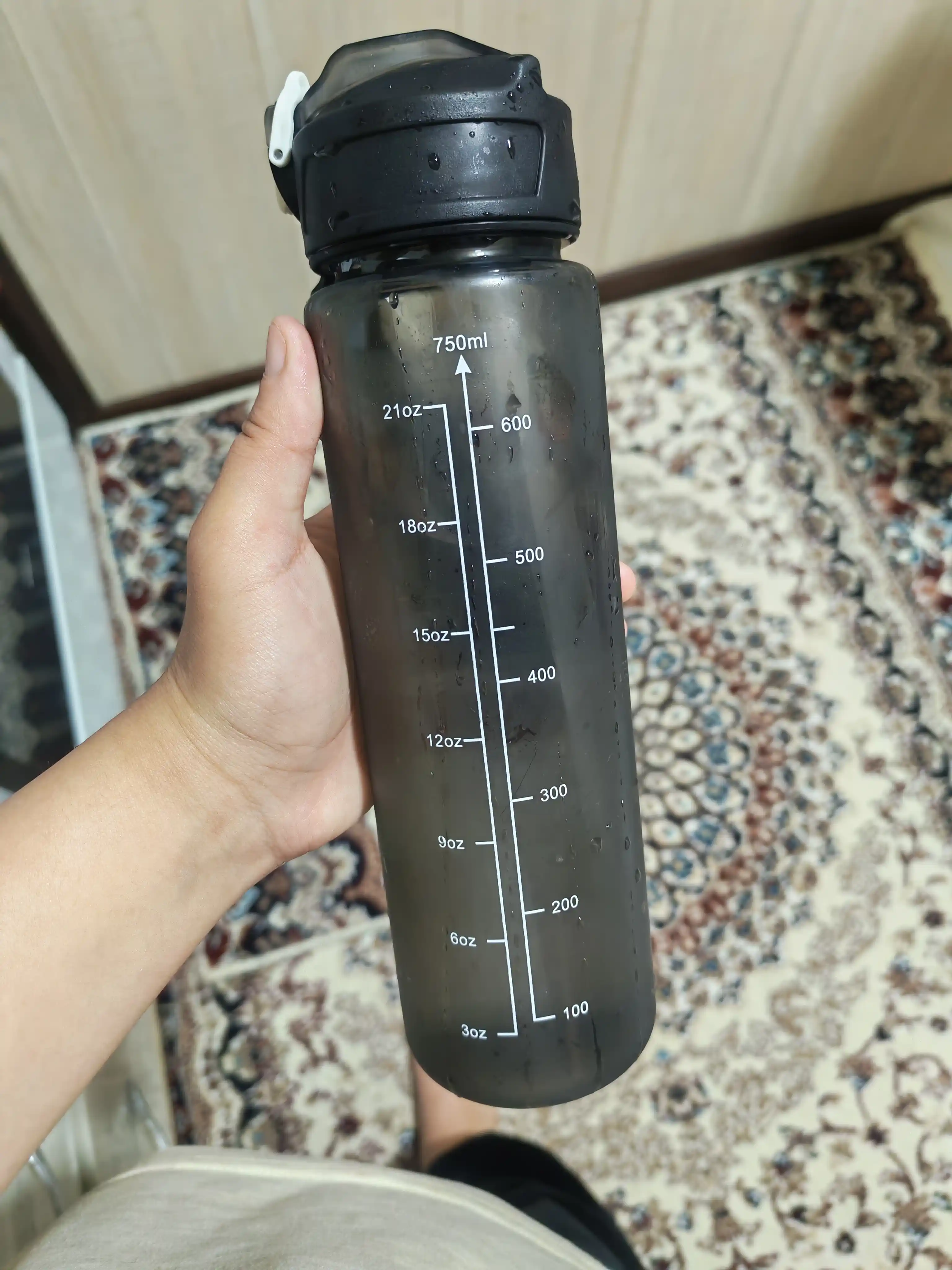 Бутылка для воды, с трубочкой, спортивная, на отдых, в школу, 1000 мл 750 мл
