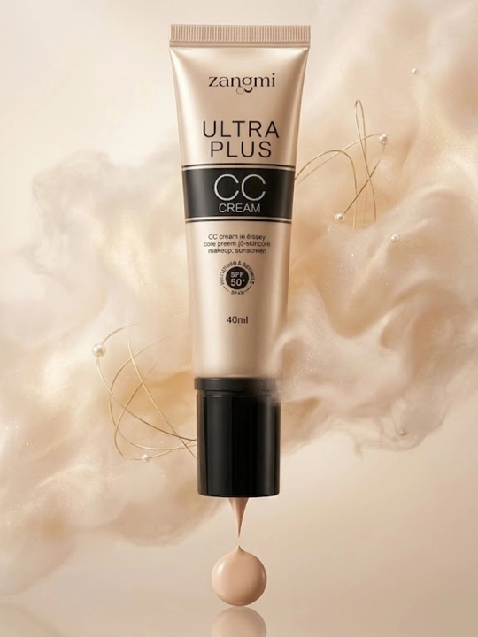 CC крем Zangmi Ultra Plus SPF 50+, отбеливающий тональный крем против морщин, 40 мл - 
