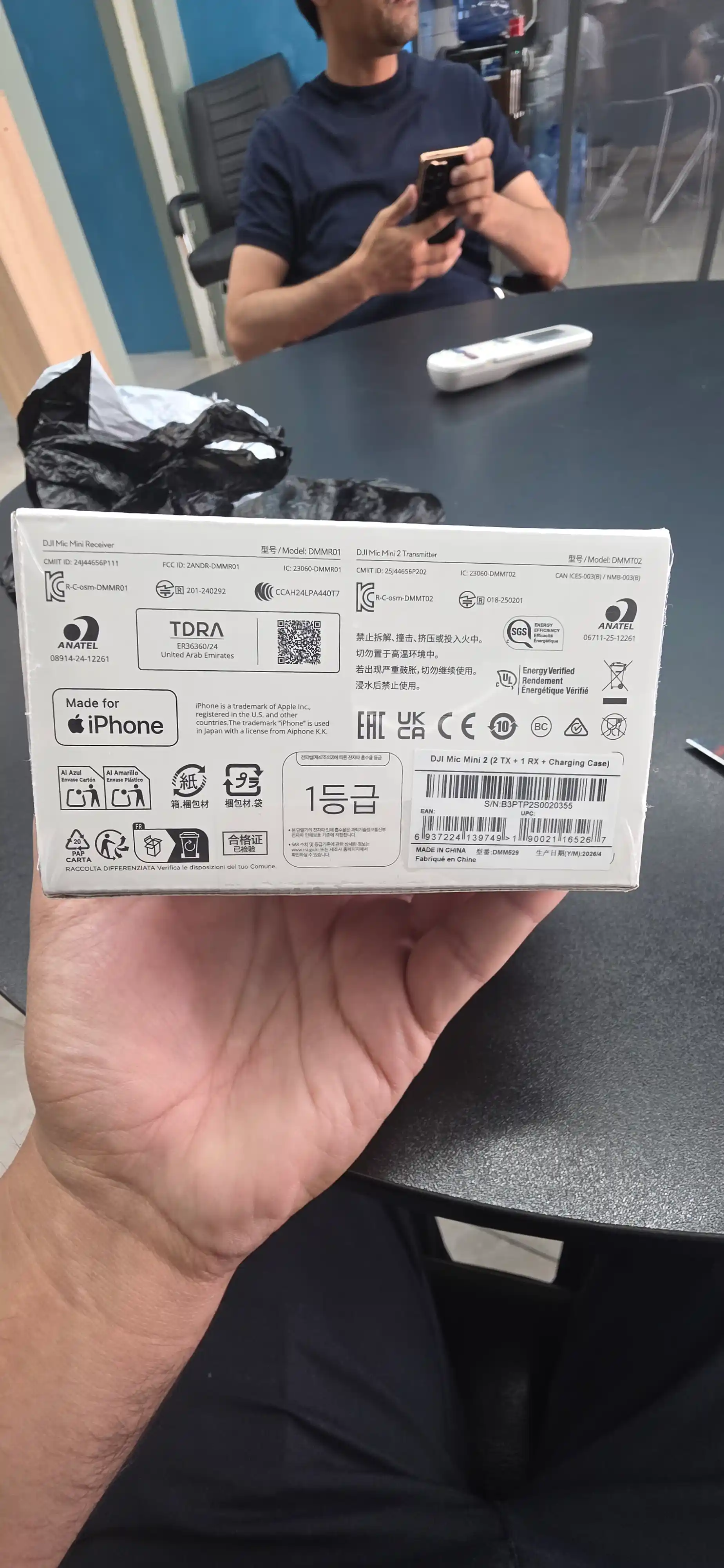 Беспроводной микрофон  DJI Mic Mini 2 (2+1) для iPhone и Android, запись звука без шума