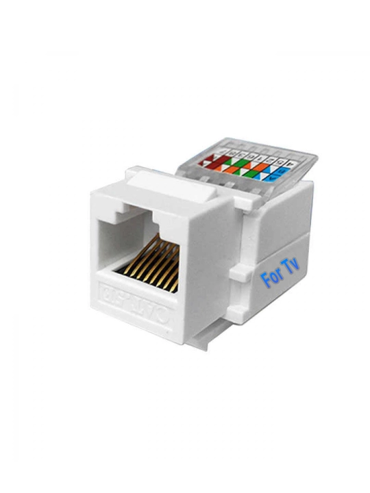Адаптер для кабелей LAN (UTP/FTP). Модуль коммутационной панели и Розетка. Cat6e 10 Гбит/с