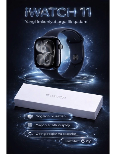 IWATCH 11 — современный дизайн, Bluetooth-звонки и функции для активной жизни
