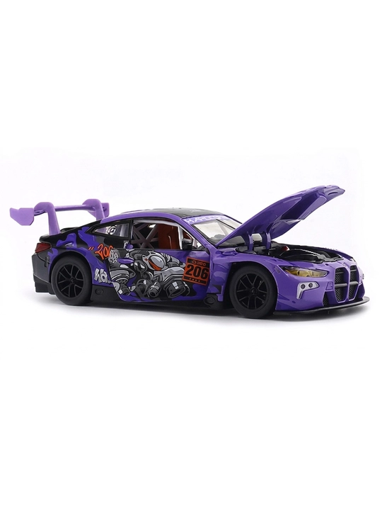 BMW M6 GT3 с LED подсветкой, коллекционная модель 1:24