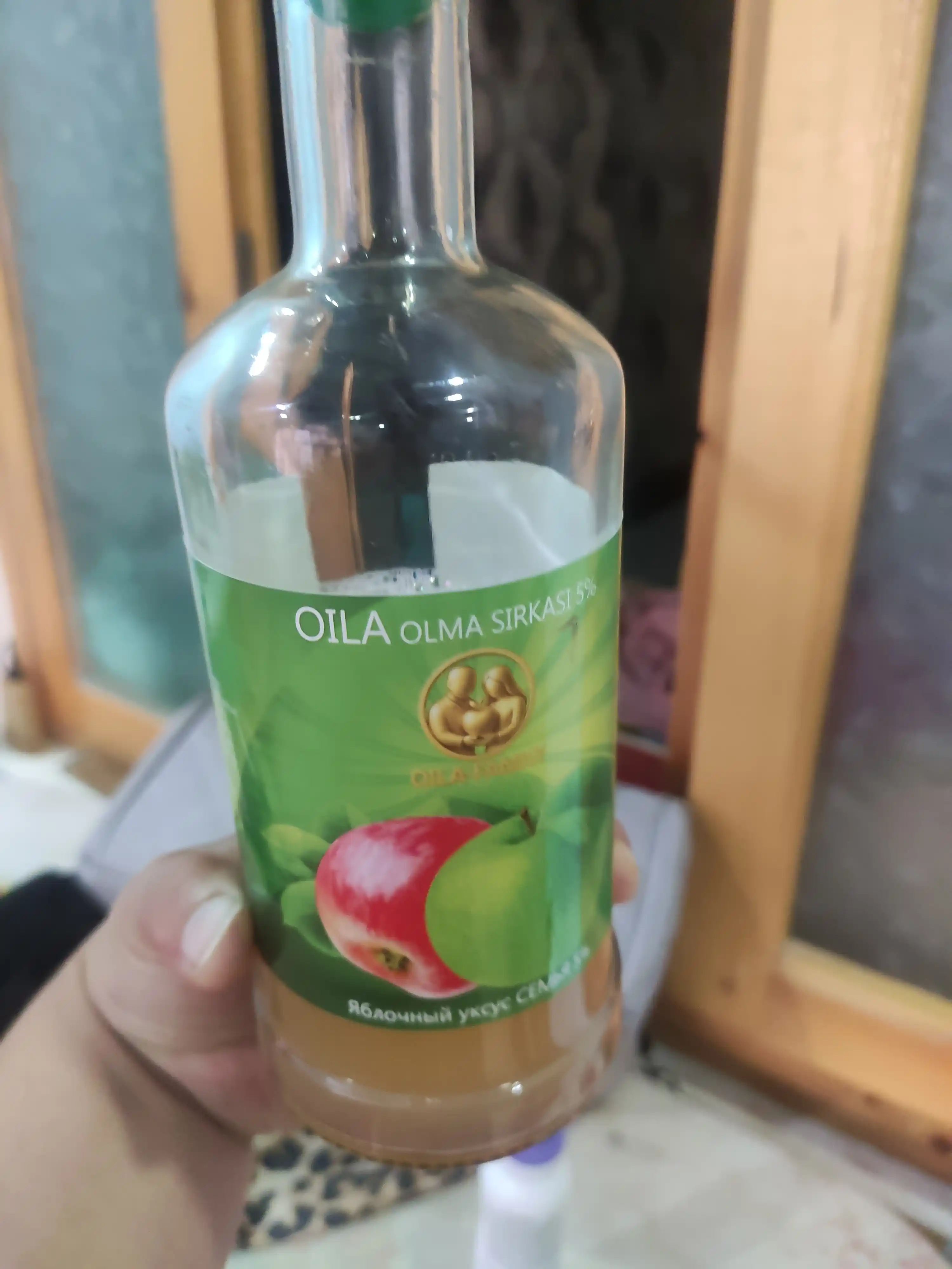 "Oila" filtrlanmagan olma sirkasi 5% (0,5 l) - uyda tayyorlangan ta’mi