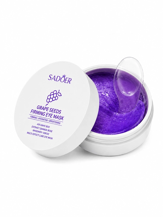 SADOER Grape Seeds Firming Eye Mask – Uzum Urug‘i Ekstrakti bilan Ko‘z Osti Patchlari, 60