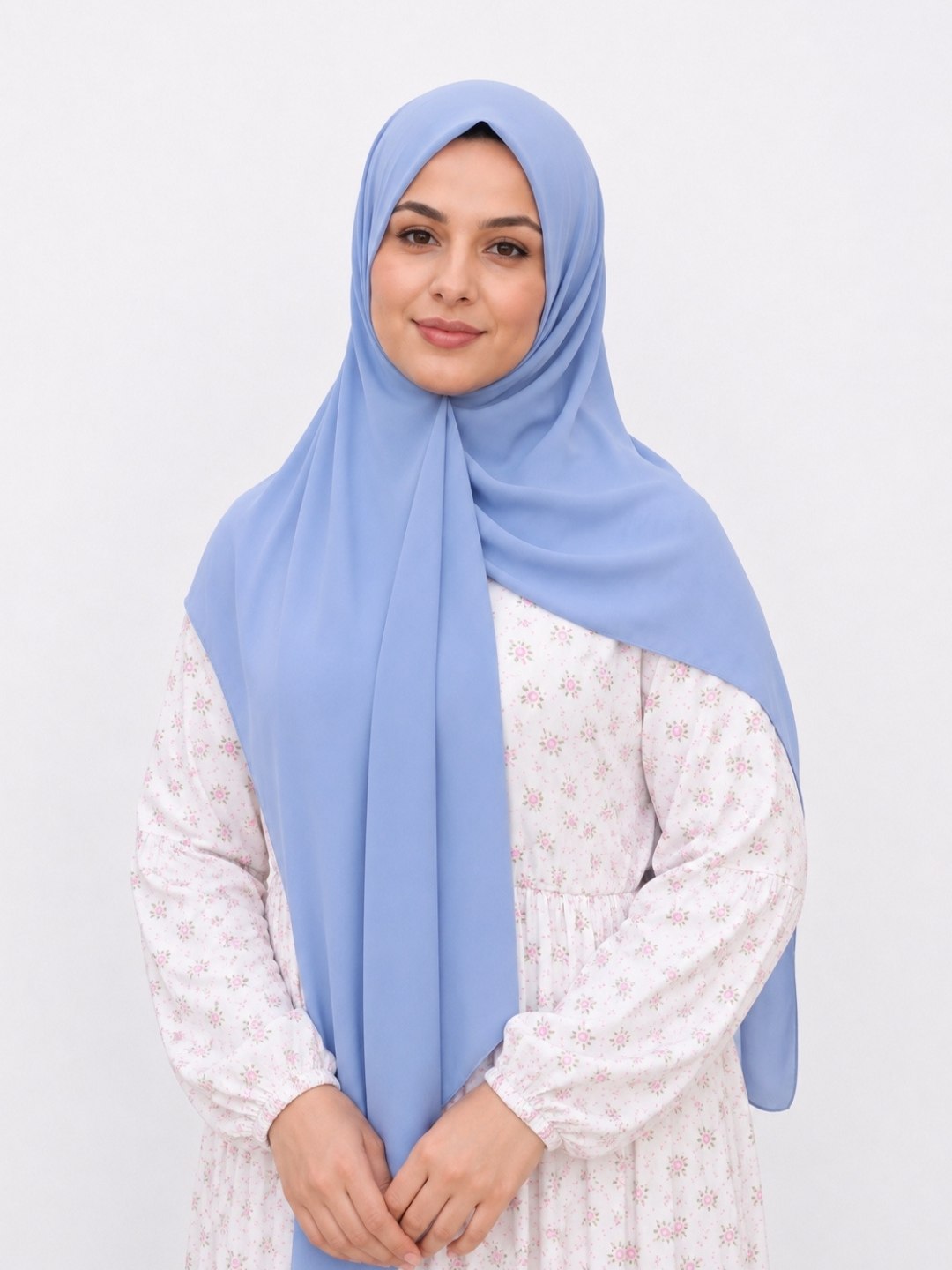 Ayollar Misr ro`moli sharf 140x140sm krep shifon - 