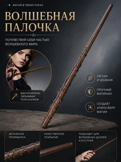 Сувенирная игрушечная волшебная палочка Гермионы — AVALEE-GERMION