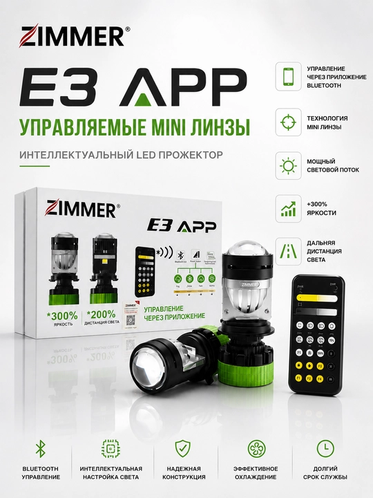 Y7D linzali H4 Mini Bi-LED avtomobil LED lampalari, Zimmer, Y7D, Y7 Max, Y7R - 