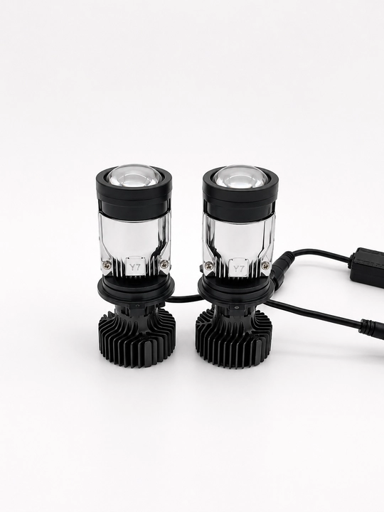Y7D linzali H4 Mini Bi-LED avtomobil LED lampalari, Zimmer, Y7D, Y7 Max, Y7R