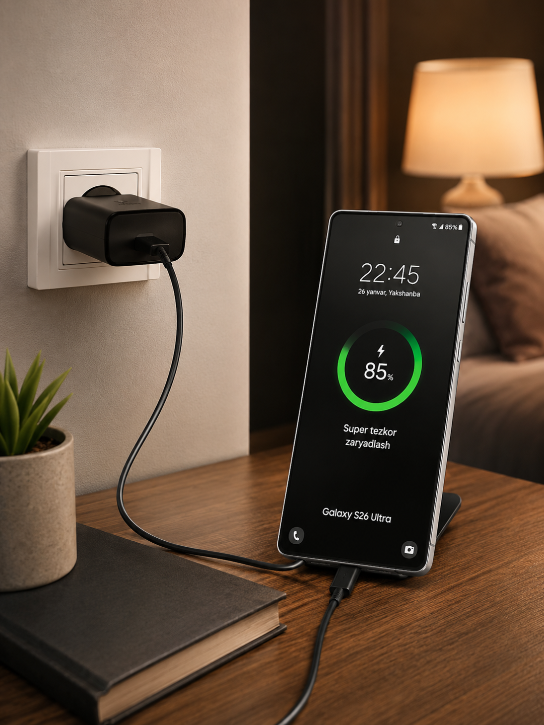 Samsung 60W Fast Charging USB-C quvvat adapteri (EU vilka)