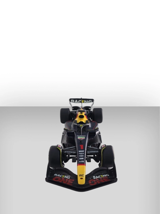 Formula 1 RC pultli poyga mashinasi 1:10, yorug‘lik effektlari, sovg‘ali