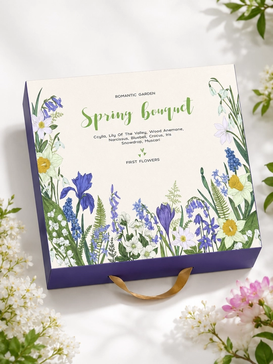 "Spring Bouquet" premium seriyasidagi nafis gul naqshli chinni piyolalar to‘plami
