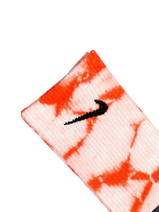 Носки унисекс хлопковые спортивные длинные Tie-Dye - цветные и дышащие