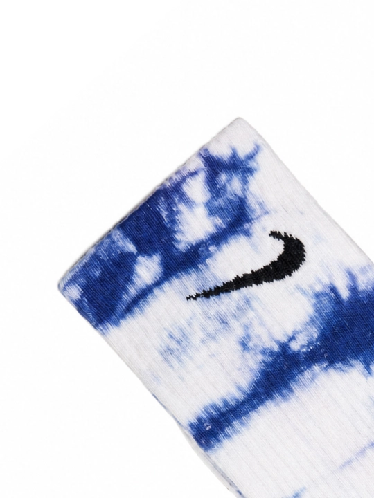 Носки унисекс хлопковые спортивные длинные Tie-Dye - цветные и дышащие