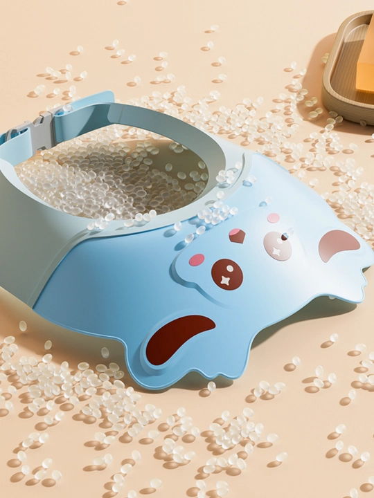 Детская шапочка для мытья головы GOFUNABY, водонепроницаемая, защита ушей, регулируемая