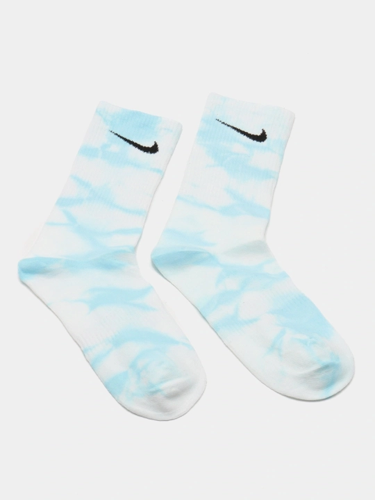 Носки унисекс хлопковые спортивные длинные Tie-Dye - цветные и дышащие