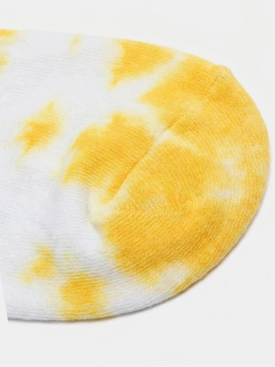 Носки унисекс хлопковые спортивные длинные Tie-Dye - цветные и дышащие