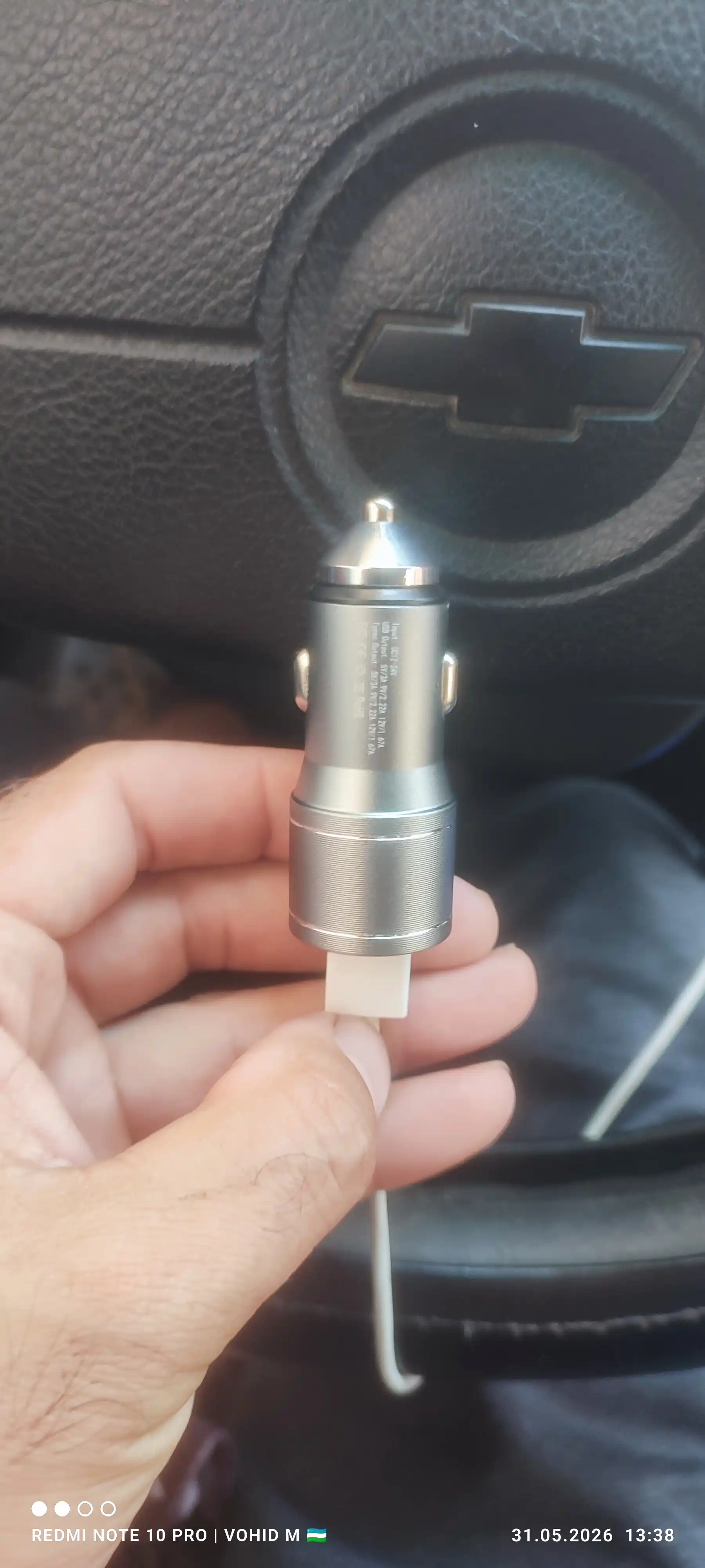 Avtomobil uchun tezkor zaryad qurilmasi, USB-A + Type-C, 67 Vt
