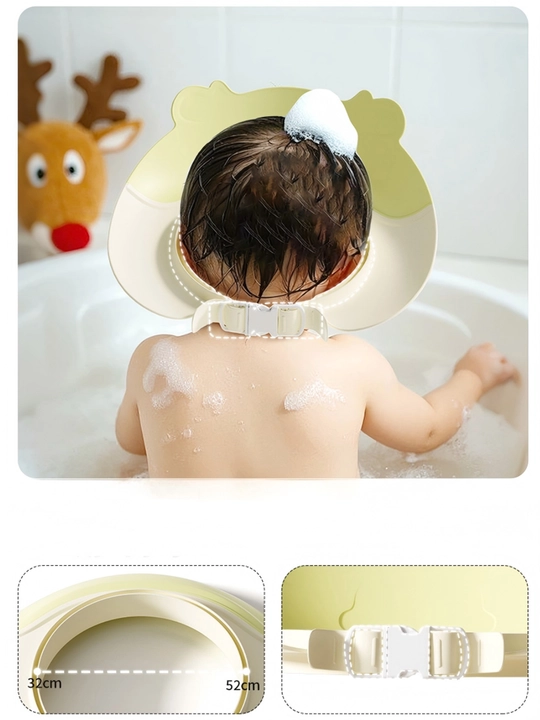 GOFUNABY детская шапочка-козырёк для мытья головы, водозащитная, защита ушей, регулируемая