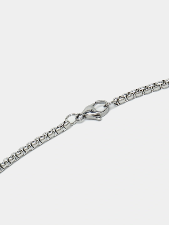 Цепочка на шею, круглая, мужская, из нержавеющей стали, "Kulonli", 60 см