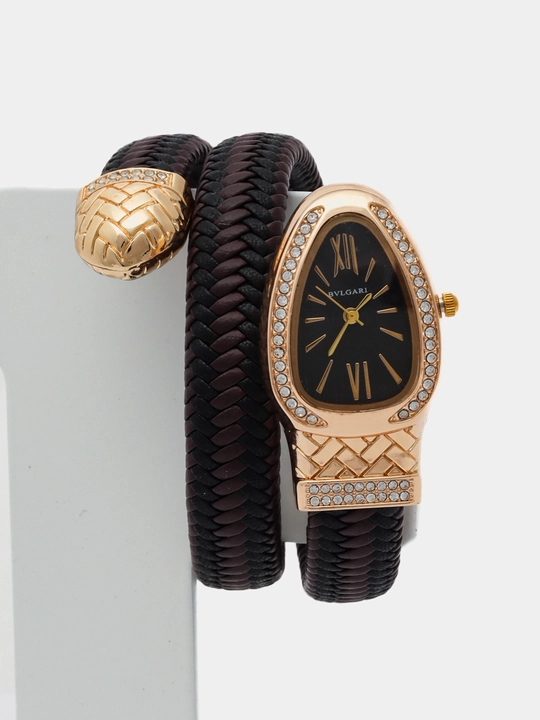 Elegant ayollar qo'l soati Serpenti uslubida, uzun tasmali - 