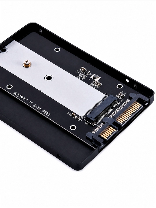 .2 SATA NGFF SSD 2280 dan 2.5 SATA III ga adapter korpus, SSD o'tkazgich