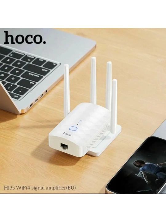 Wi-Fi signal kuchaytirgichi“HI35”4ta antennasi,4ta tashqi antenna,WLAN/LAN porti,300 Mbits