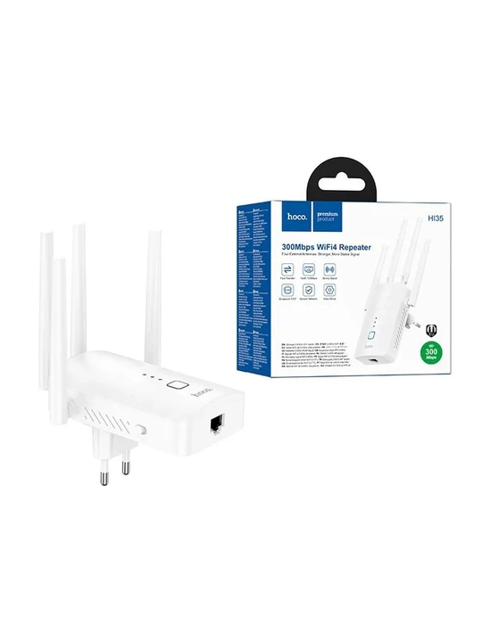 Wi-Fi signal kuchaytirgichi“HI35”4ta antennasi,4ta tashqi antenna,WLAN/LAN porti,300 Mbits