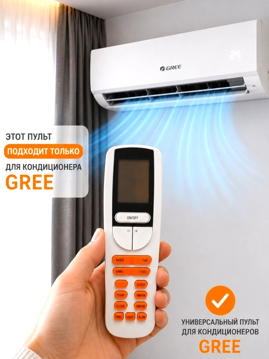 GREE konditsionerlari uchun universal pult - 