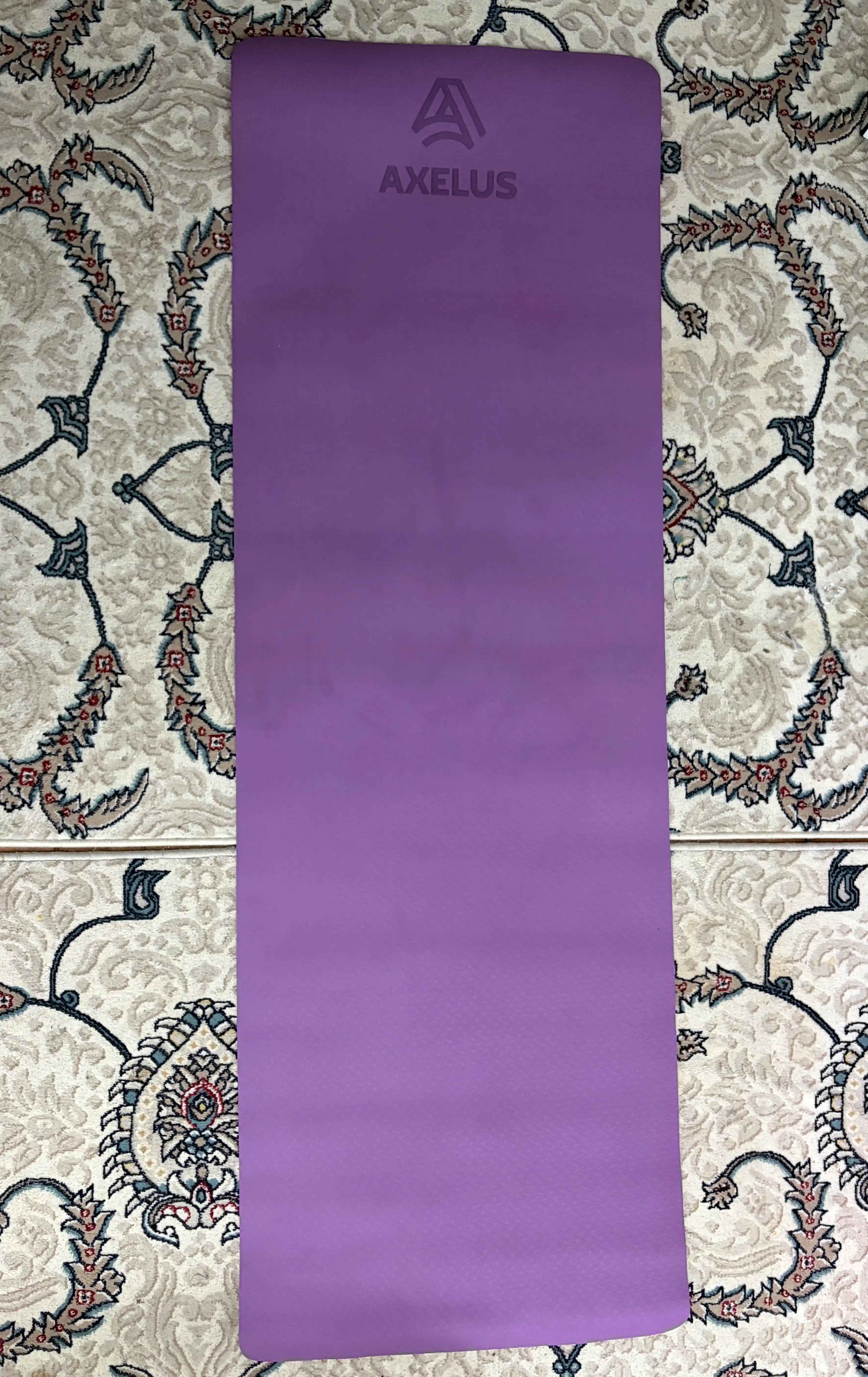 Коврик для йоги и гимнастики, двухслойный, с сумкой, 183 x 61 см, толщина 6 мм