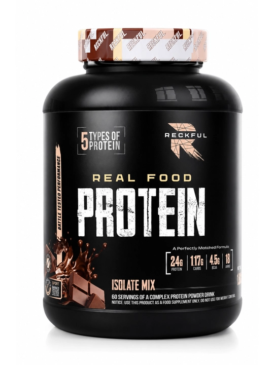 Reckful Real food Protein complex 1.8kg isolate 100%, копмлекс