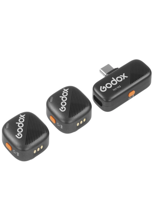 Godox C01 Lavalier mikrofoni telefonlar uchun shovqinni bekor qiladi, 200 metrgacha masofa