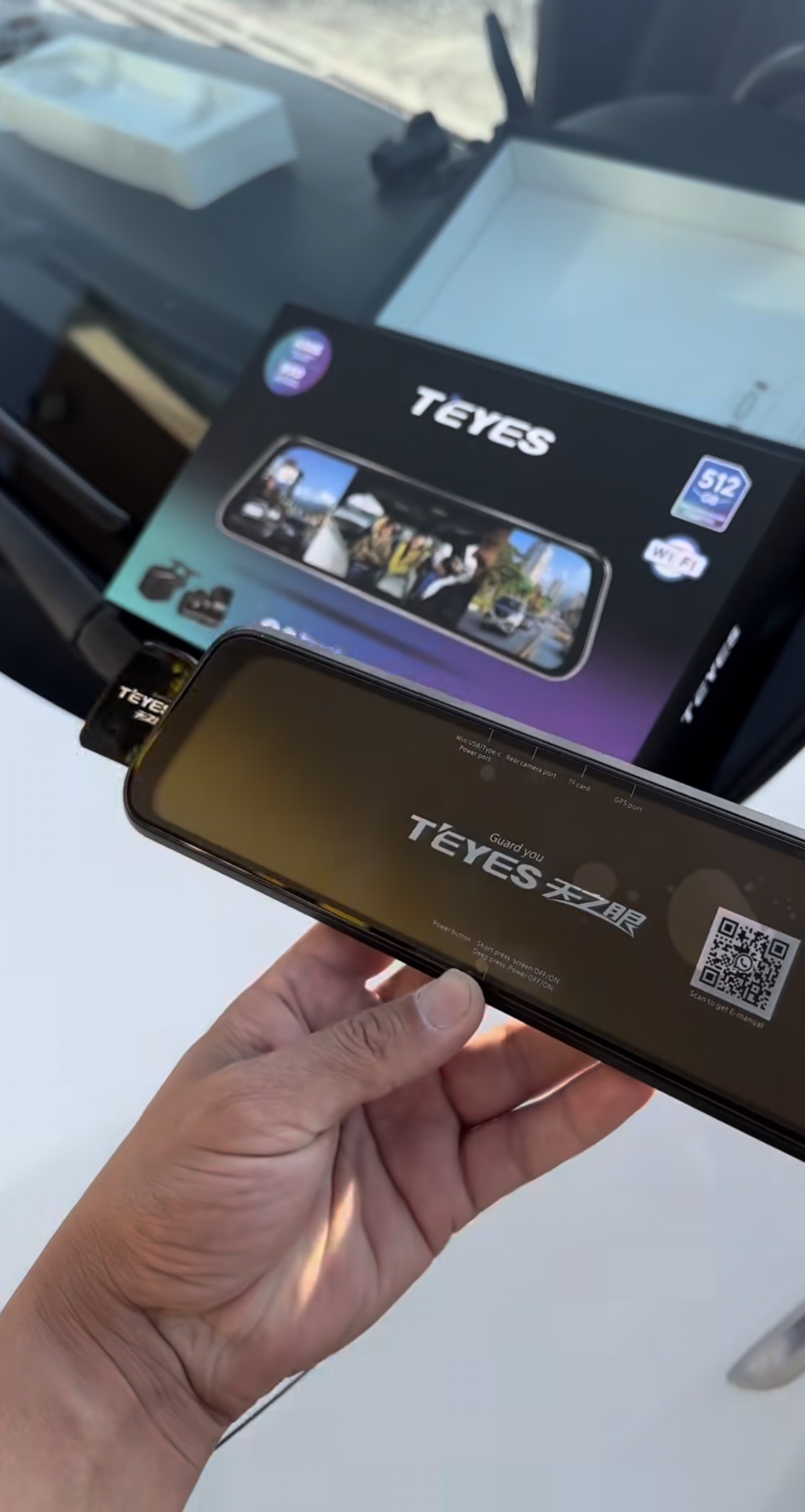 Видеорегистратор TEYES Q8 PRO с 3 камерами, Wi-Fi наблюдение, 6 месяцев гарантии