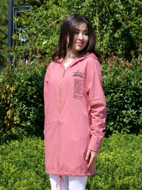 Ayollar oversize kapyushonli kurtkasi