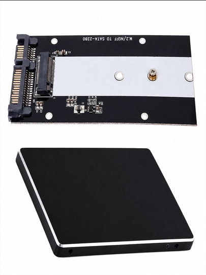 M.2 NGFF SATA SSD 2280 dan 2.5" SATA III ga adapter-korpus M.2 SATA SSD uchun plastik quti