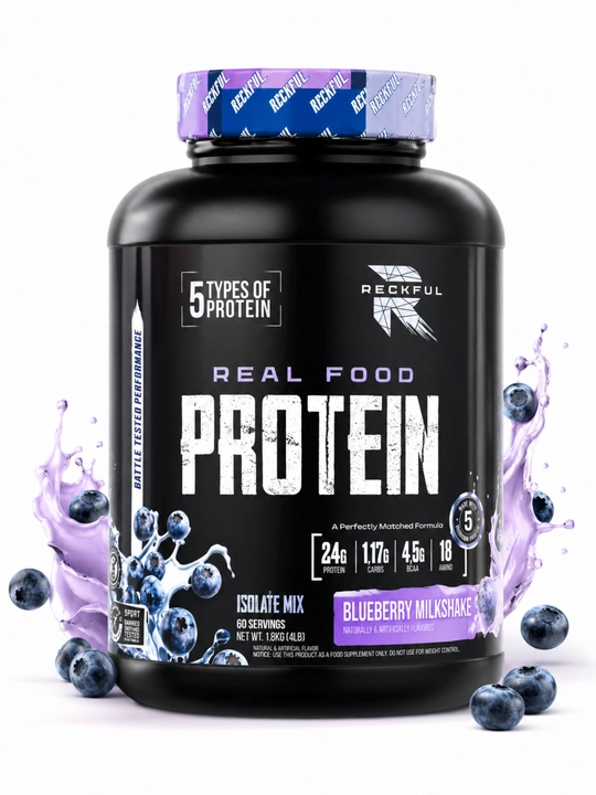 Reckful Real food Protein complex 1.8kg isolate 100%, копмлекс