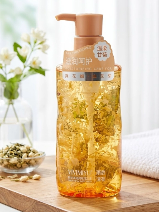 Terini parvarishlovchi haqiqiy gul barglari qo'shilgan dush gellari - 500 ml