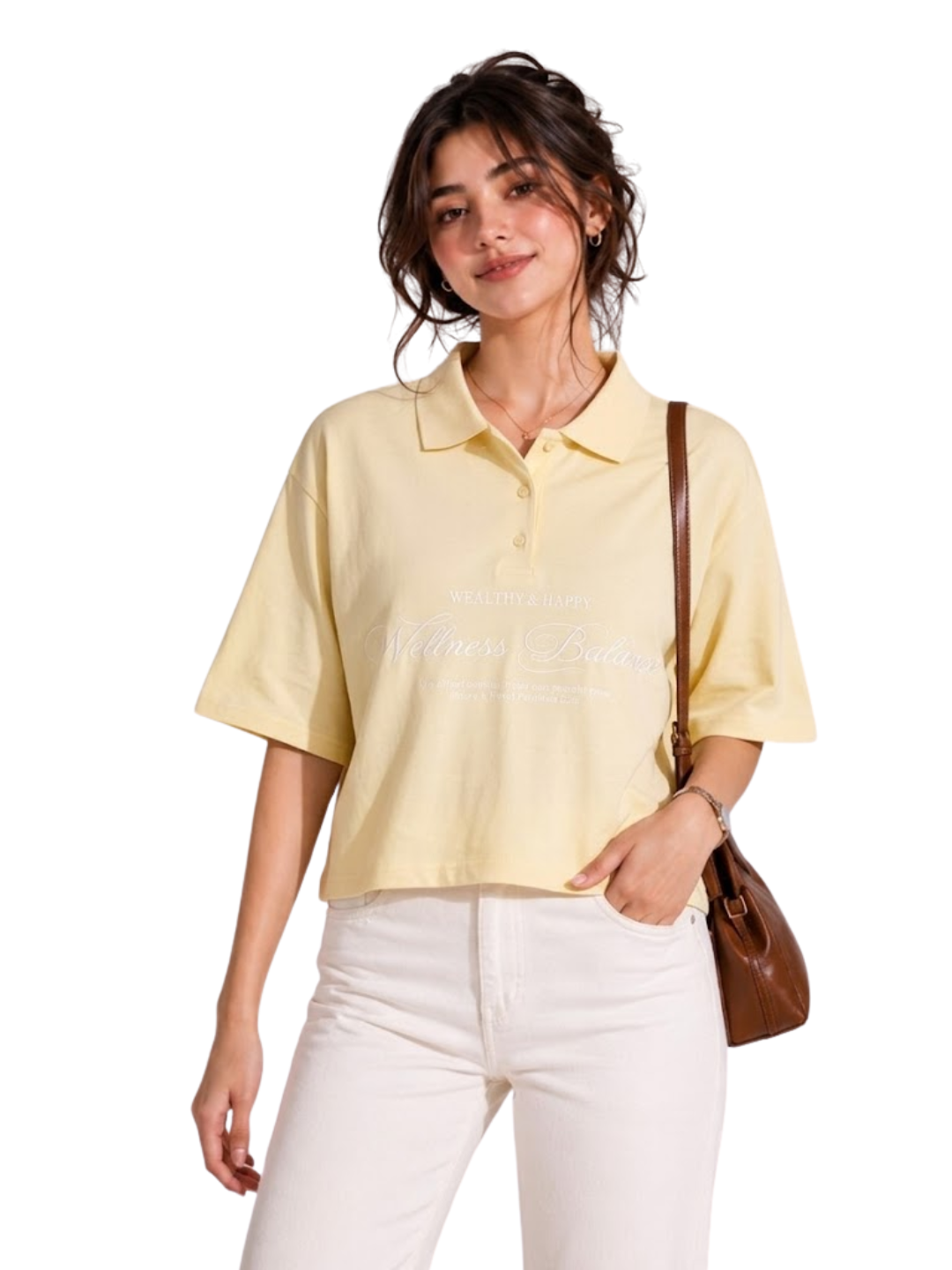 Женская футболка-поло oversize 100% хлопок, размеры 42–54, S–3XL - 