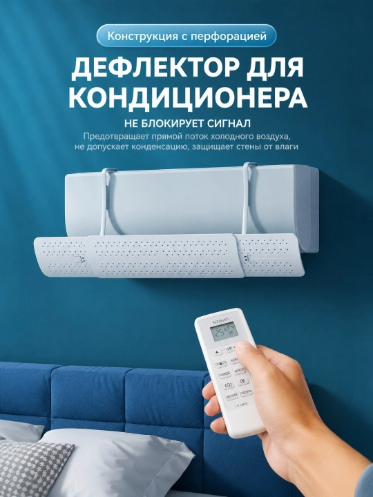 Дефлектор, защитный экран для кондиционера, универсальный - 