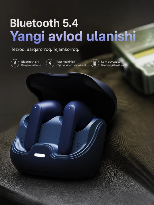Simsiz Bluetooth quloqchinlar, TWS sensorli naushnik, iPhone va Android uchun mos, YL01