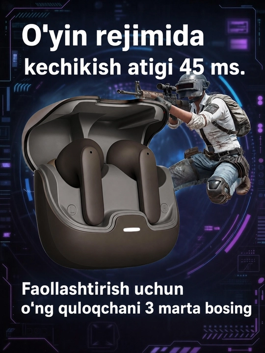 Simsiz Bluetooth quloqchinlar, TWS sensorli naushnik, iPhone va Android uchun mos, YL01