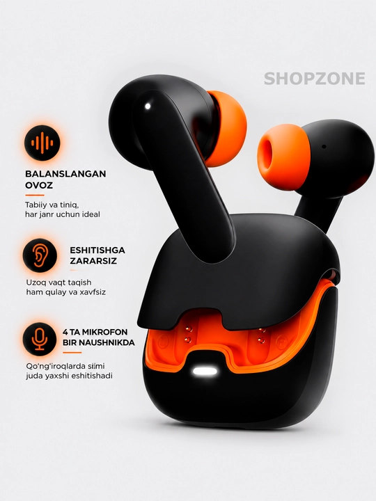 Simsiz Bluetooth quloqchinlar, TWS sensorli naushnik, iPhone va Android uchun mos, YL01