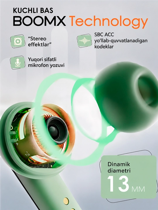 Simsiz Bluetooth quloqchinlar, TWS sensorli naushnik, iPhone va Android uchun mos, YL01