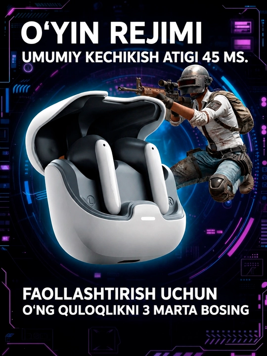 Simsiz Bluetooth quloqchinlar, TWS sensorli naushnik, iPhone va Android uchun mos, YL01