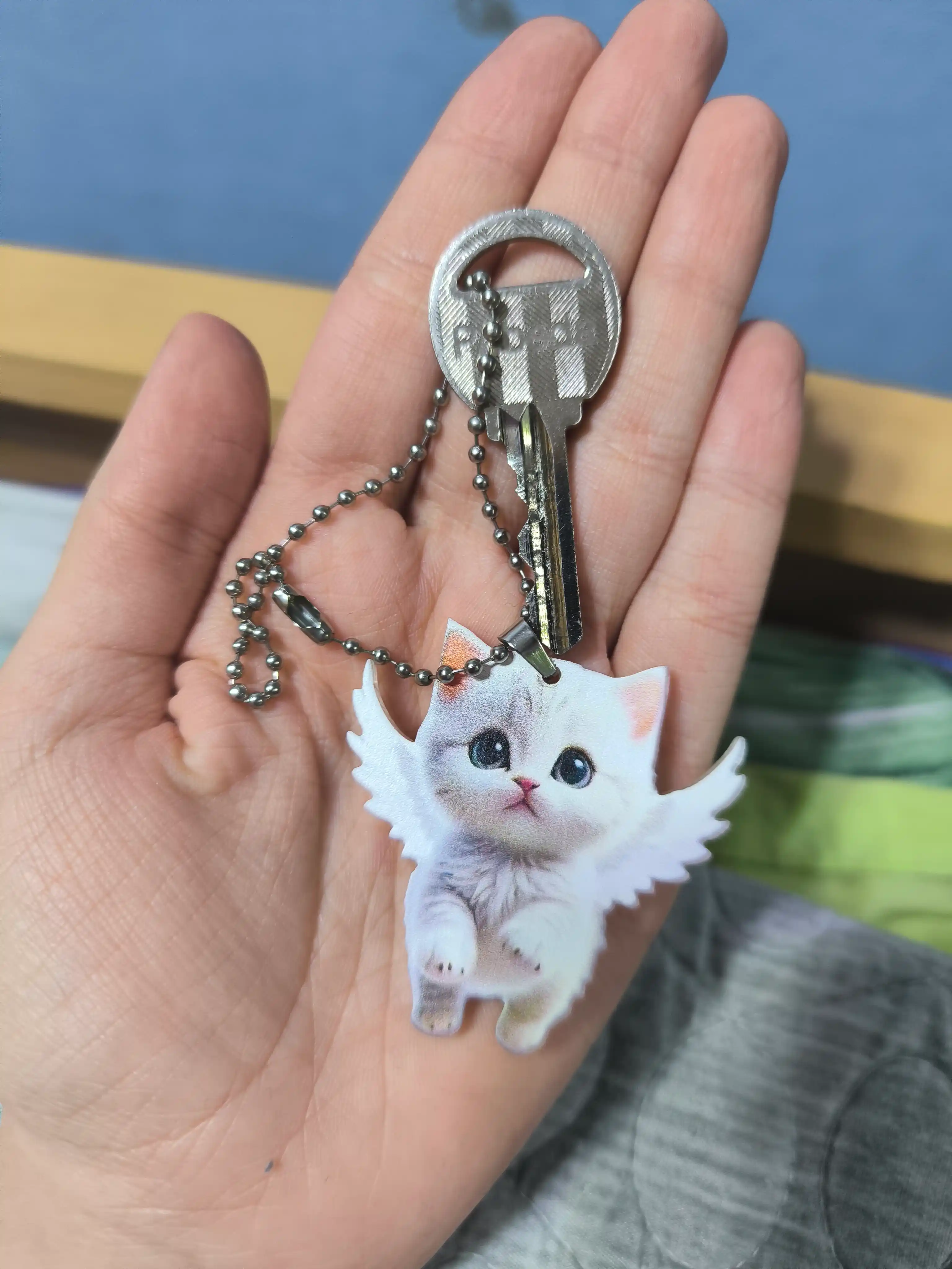 Брелок для ключей в виде кота