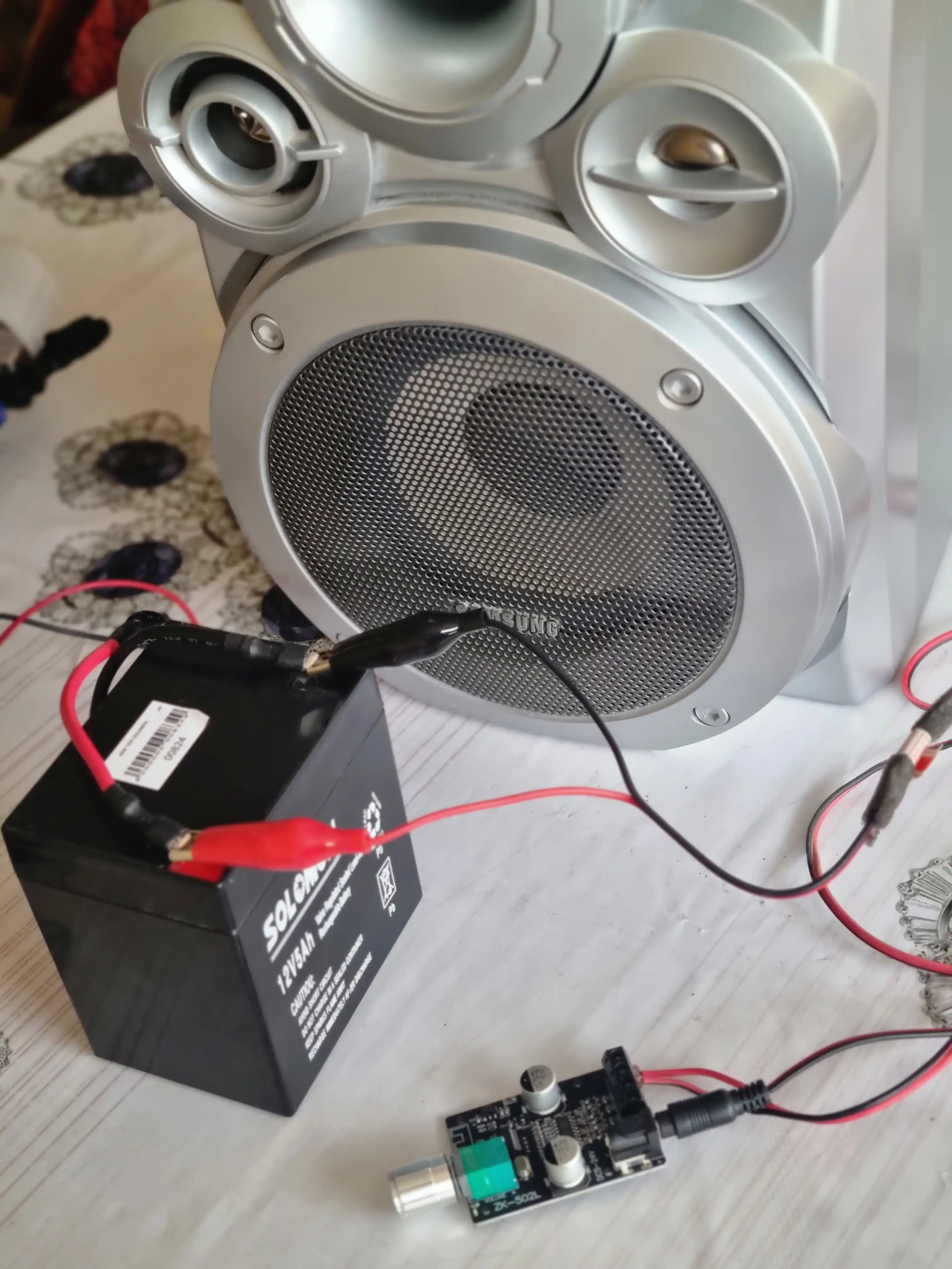 ZK-502L — мини Bluetooth усилитель звука 2×50 Вт, цифровой стерео модуль
