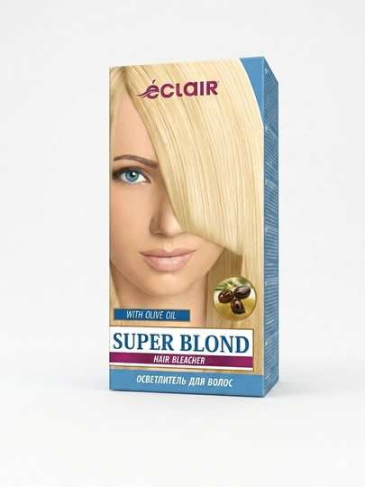 Soch bo‘yog‘i Eclair krem bo‘yoq, uzoq turuvchi, professional sifat, 100% oq sochni yopadi - 