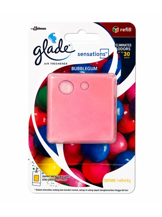 Glade Sensations New Car — avtomobil uchun almashtiriladigan havo yangilagich bloki - 