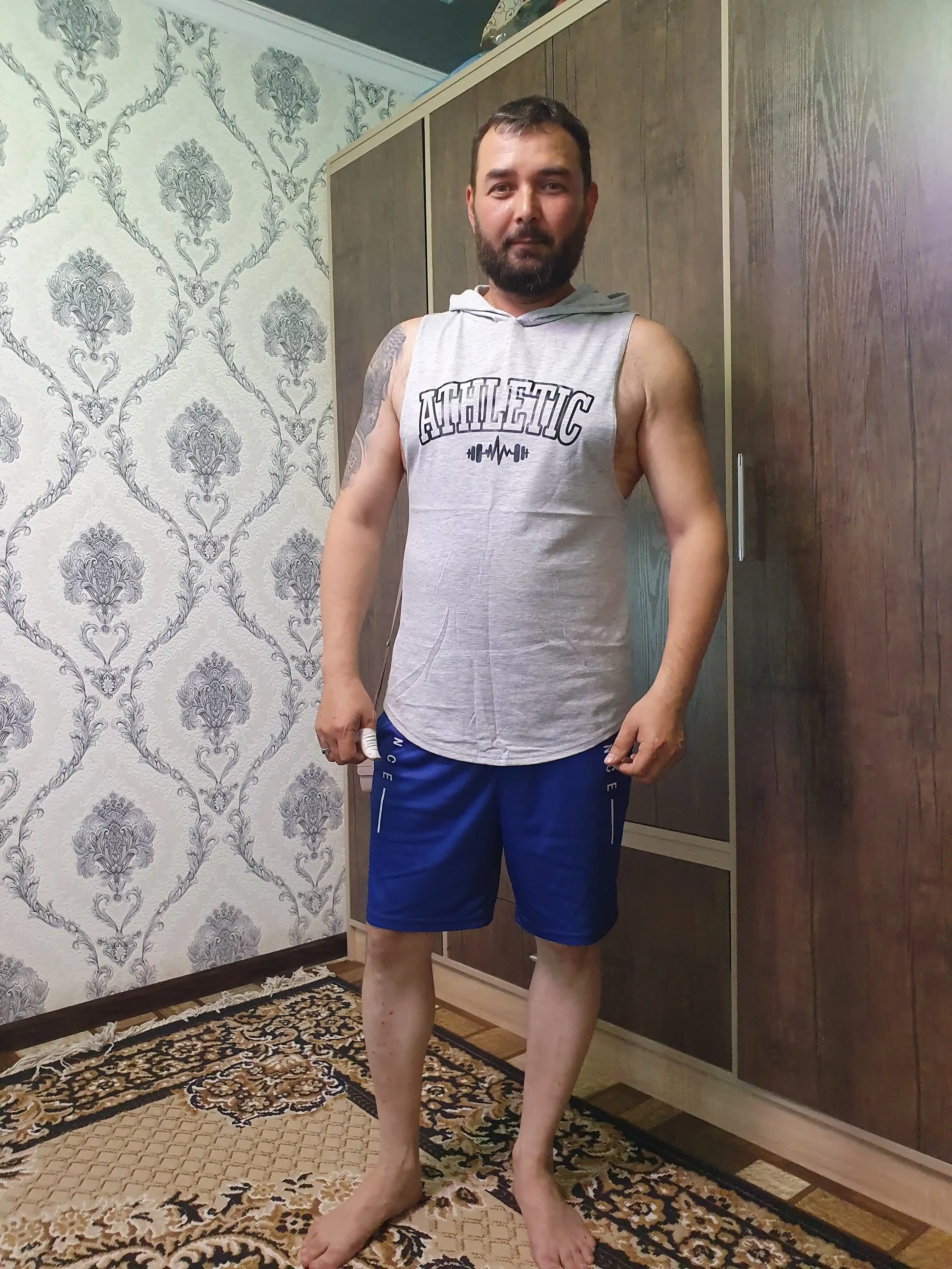 Sport maykasi,fitnes va zal uchun,kapyushon bilan