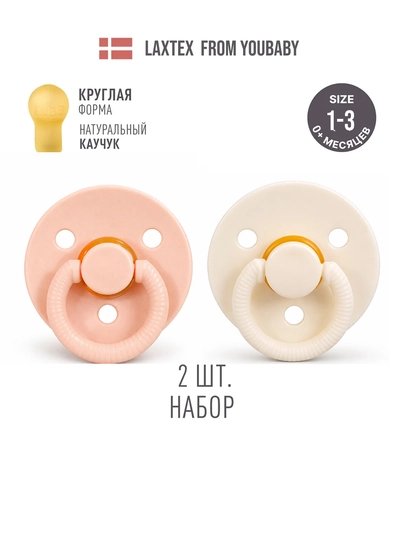 Пустышка соска, 2 шт в комплекте, каучук, круглая форма, без BPA, с 0–18 мес, вентиляция — KENZ0-MUMLOVA-КОНФЕТН-6