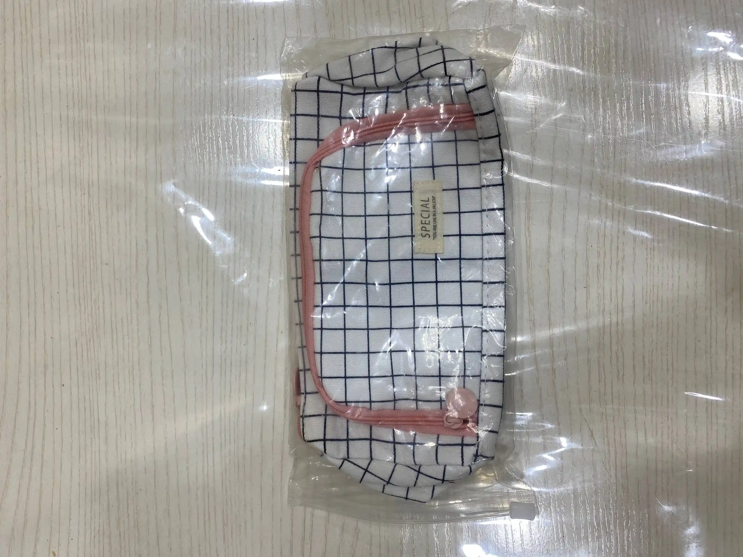 Qalam qutisi, kosmetik sumka, ko'p funktsiyali, ikki qavatli